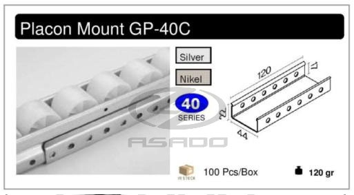Đầu đỡ thanh truyền GP-40C-dau-do-thanh-truyen-placon-mount-track-mount-GP-c-40c-4010c